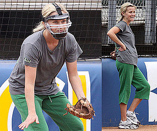 Photo of Reese Witherspoon Playing Softball in LA