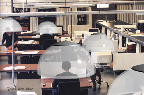 I-Beam Bubble Sound Barrier Blocks Out Office Noise