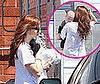 Photo of Ashlee Simpson and Bronx Wentz on the Set of Melrose Place