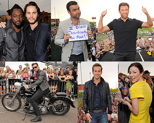 Photos of Hugh Jackman, Will I Am, Ryan Reynolds, Liev Schreiber and Taylor Kitsch at the AZ premiere of Wolverine