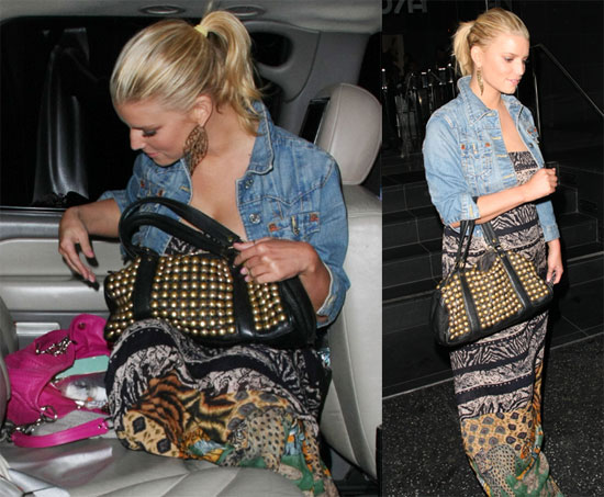 Jessica Simpson Leaving Katsuya