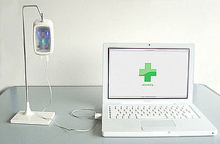 Glow in the Dark IV Drip Hard Drive Scans For Viruses While It Heals Your Computer