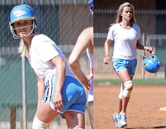 Reese Playing Softball