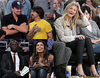 Photos of Cameron Diaz, Leonardo DiCaprio, Seal, Jordin Sparks at Lakers Rockets Game in LA