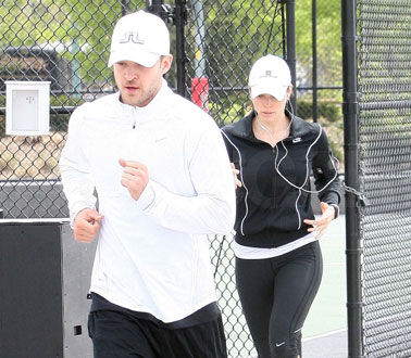 Justin and Jess Running in NYC