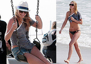 Photos of Leighton Meester and Emmy Rossum in Bikinis on the Beach