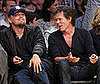 Photo Slide of Leonardo DiCaprio and Kevin Bacon at a Lakers Gane