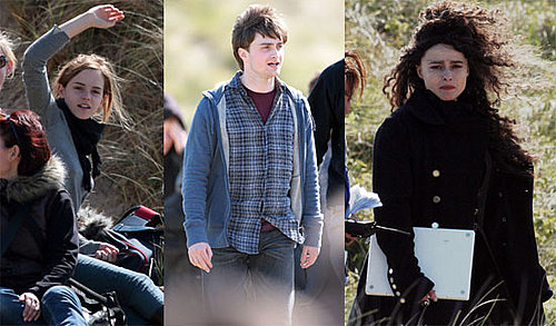 Photos of Daniel Radcliffe, Emma Watson, Helena Bonham Carter on the Set of Harry Potter and the Deathly Hallows