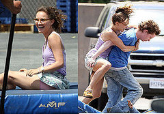 Photos Natalie Portman, Who's Rumored to Be Dating Sean Penn, Filming Hesher in LA