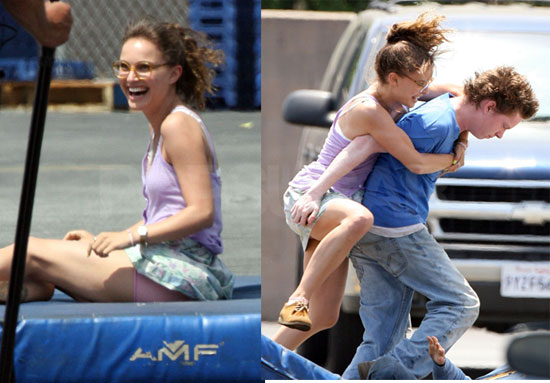 Natalie Portman Filming