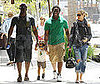 Photo Slide of Pregnant Heidi Klum Out in LA with Seal, Johan, and a Friend
