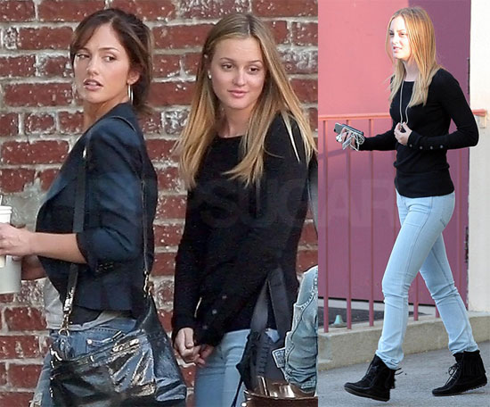 Leighton on Set