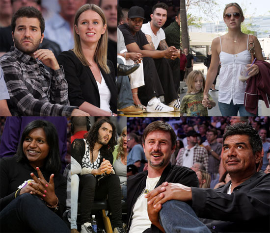 Celebs at the Lakers Game