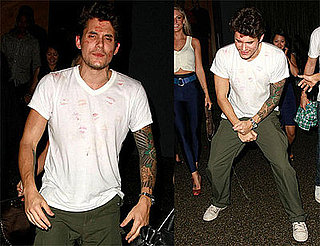 Photos of John Mayer Covered in Lipstick Kisses and Dancing in LA