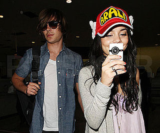 Photo Slide of Vanessa Hudgens and Zac Efron at LAX