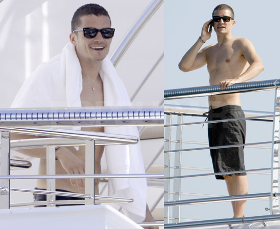 Shirtless Orlando Bloom in Cannes