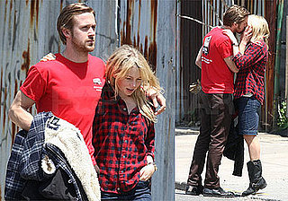 Photos of Ryan Gosling and Michelle Williams Kissing on Set of Blue Valentine in NYC