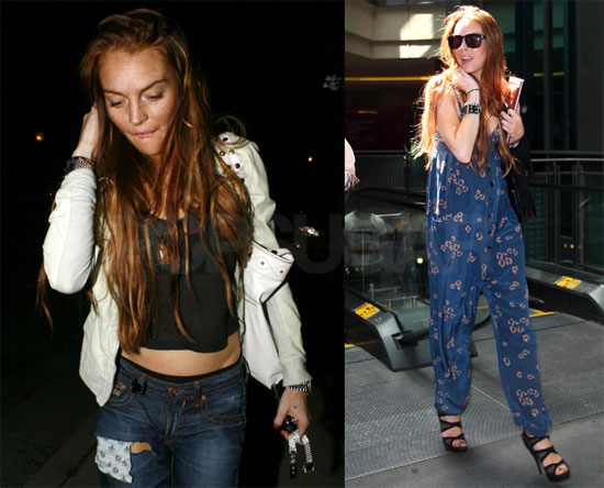 Lindsay Lohan in Blue 