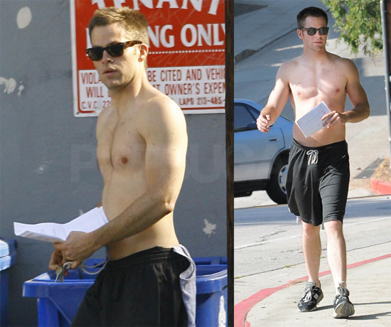 Shirtless Chris Pine