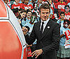Photo Slide of David Beckham at Wembley Stadium to Launch Bid For the 2018 World Cup