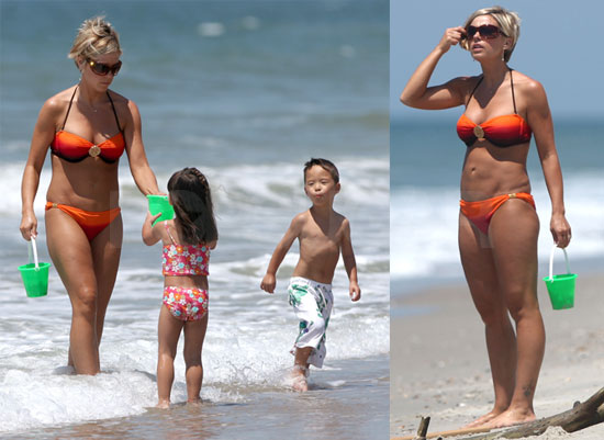 Kate and Kids on Bikini Vacation