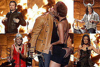 Photos of Brad Pitt, Halle Berry and Jamie Foxx Butt Grab, Mel Gibson at Spike TV Guys Choice Awards