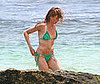 Photo Slide of Cameron Diaz in a Green Bikini in Hawaii