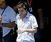 Photo Slide of Robert Pattinson Heading to Lunch in Italy