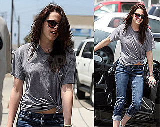 Photos of Sexy Kristen Stewart Smiling On Her Way Into Santa Monica Studio