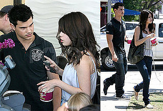 Photos of Selena Gomez and Taylor Lautner on a Frozen Yogurt Date Together in LA