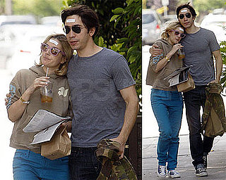 Photos of Drew Barrymore and Justin Long Wearing Fortunes on Their Heads
