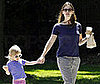 Slide Photo of Jennifer Garner and Violet Affleck Grabbing Coffee in Boston