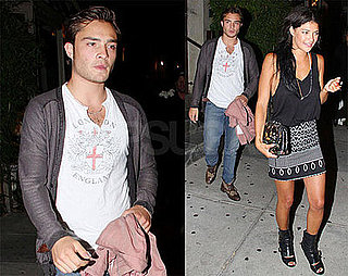 Photos of Gossip Girl Couple Ed Westwick and Jessiza Szohr Leaving Koi in LA