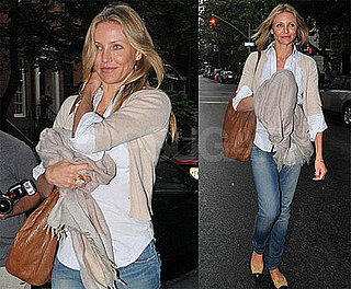 Photos of Cameron Diaz Walking Around in NYC, Talking About My Sister's Keeper