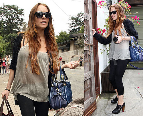 Photos of Lindsay Lohan Leaving Samantha Ronson's House in LA 2009-06-10 07:45:00
