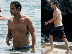 Photos of Shirtless Justin Chambers with Keisha at Beach in Hawaii Photos of Shirtless Justin Chambers with Keisha at Beach in Hawaii