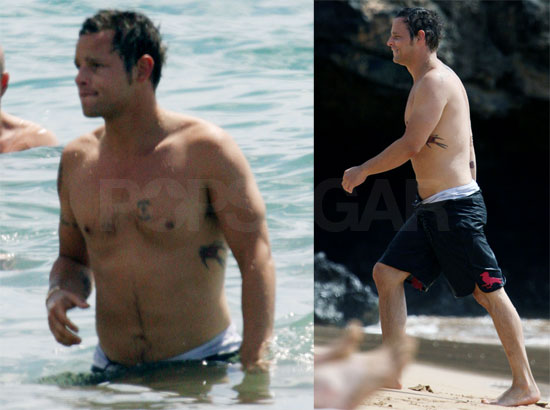 Justin Chambers at the Beach