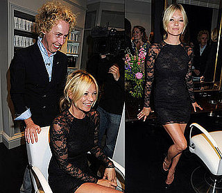 Photos of Kate Moss at James Brown's Salon Opening, A Few Days After Tossing Jamie Hince's Laptop into a Pool and Destroying It