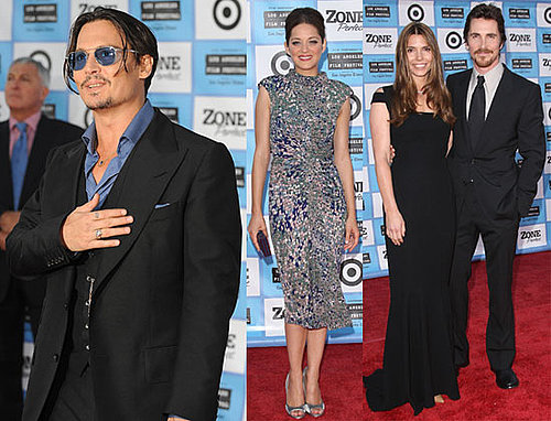 Photos of Johnny Depp, Christian Bale, Marion Cotillard from LA Premiere of Public Enemies
