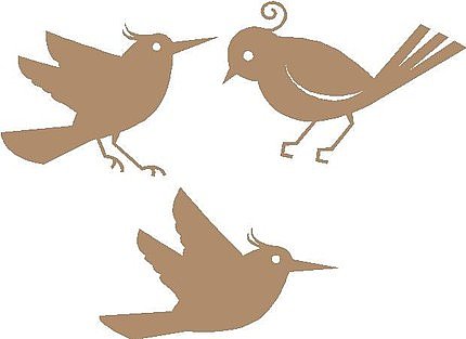 Simple Bird Silhouettes ($4) 
