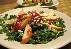 Fit's Healthy Valentine's Dinner: Arugula-Pomegranate Salad