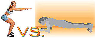 Squats vs. Elbow Planks 