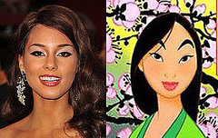 Twin Peeps: Alicia Keys and Mulan