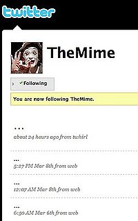 Even Mimes Do Twitter!