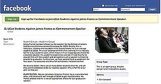 UCLA Students Against James Franco as Commencement Speaker on Facebook