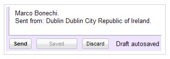 New Gmail Lab Adds Your Location in Your Email Signature