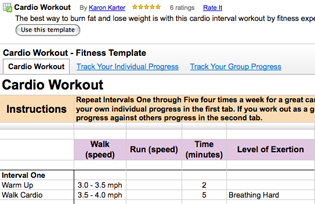 Use Google Doc's New Fitness Template For Tracking Workouts 