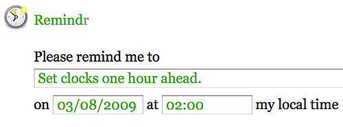 Remember to Put Your Clocks Ahead For Daylight Saving Time This Sunday