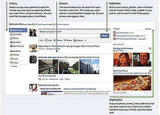 Facebook's New Home Page Redesign