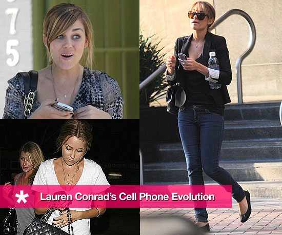 Lauren Conrad With Her BlackBerry Cell Phone
